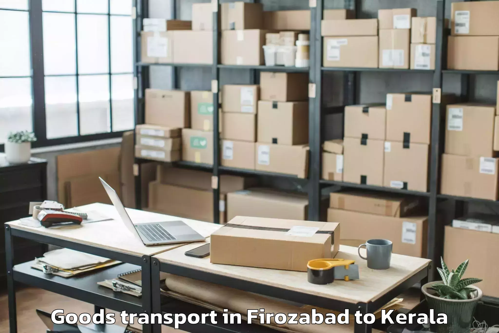 Efficient Firozabad to Nenmara Goods Transport